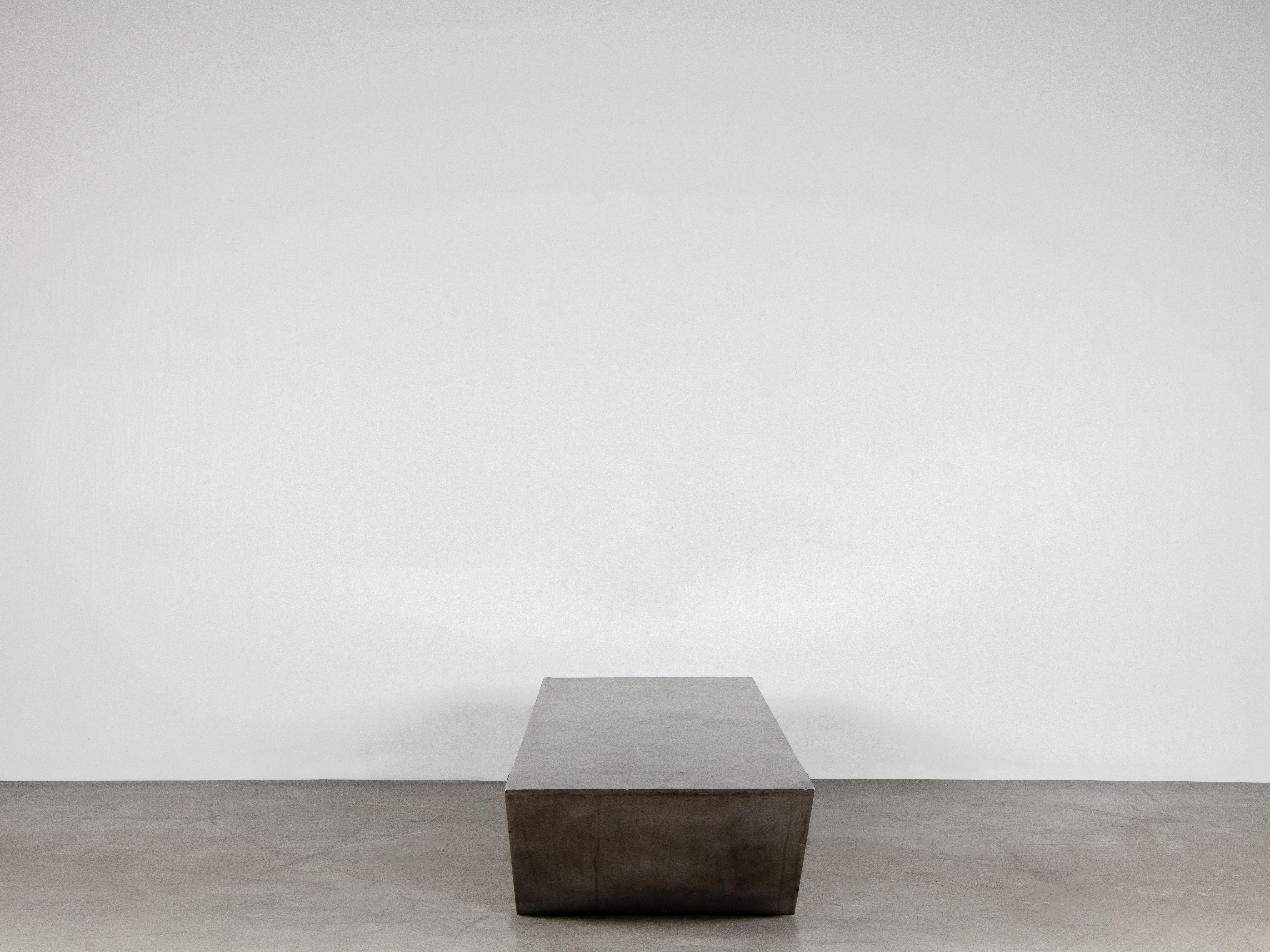 Swedish Contemporary Coffee / Sofa Table in Aluminium, Udd Table by Lucas Morten