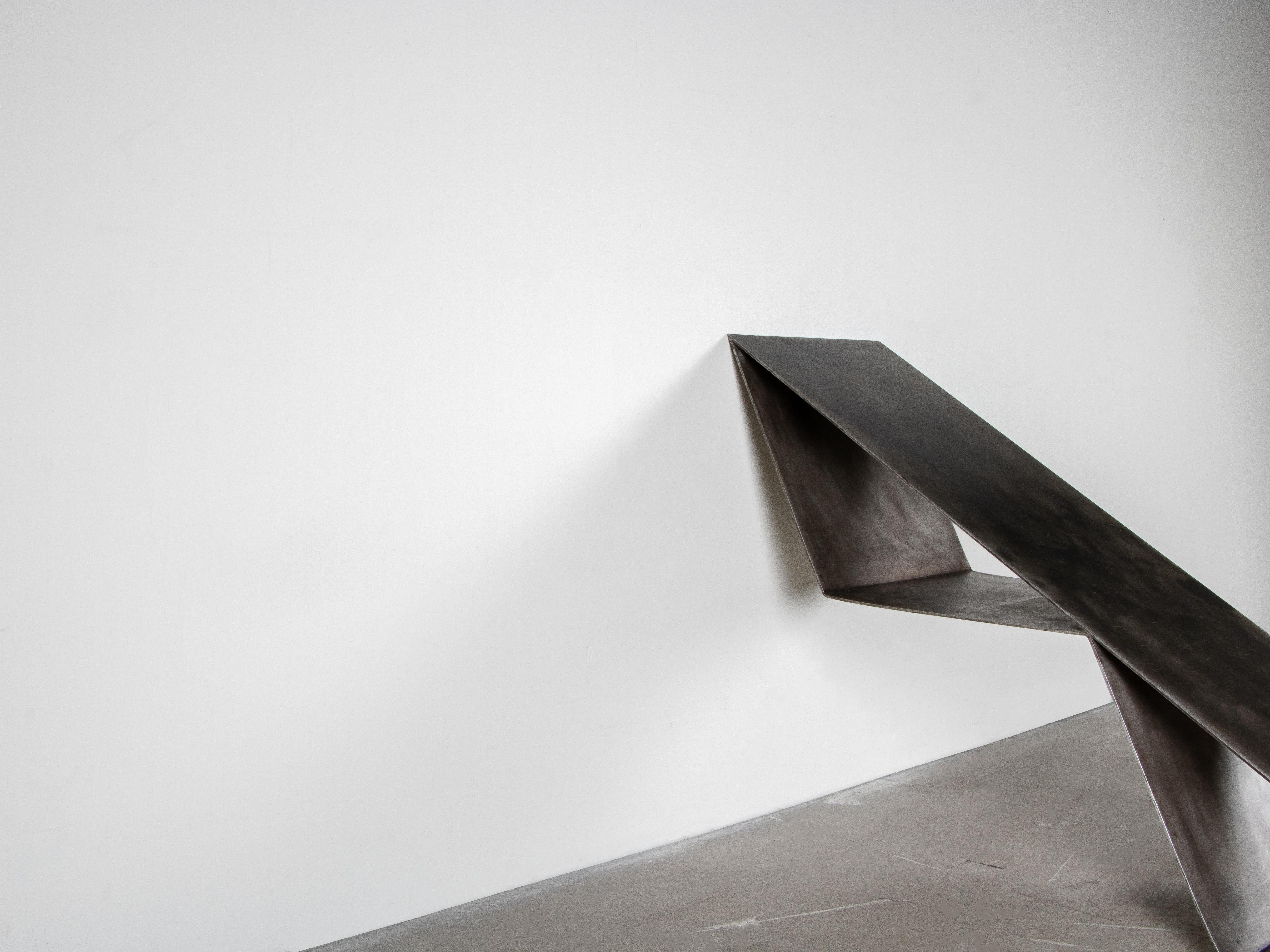Anodized Contemporary Coffee / Sofa Table in Aluminium, Udd Table by Lucas Morten