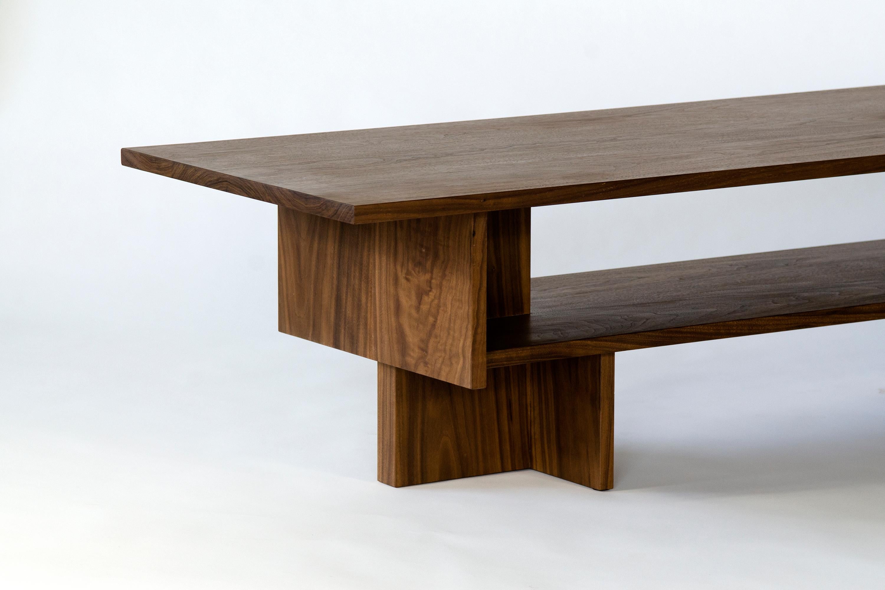 Oiled Contemporary Coffee Table 