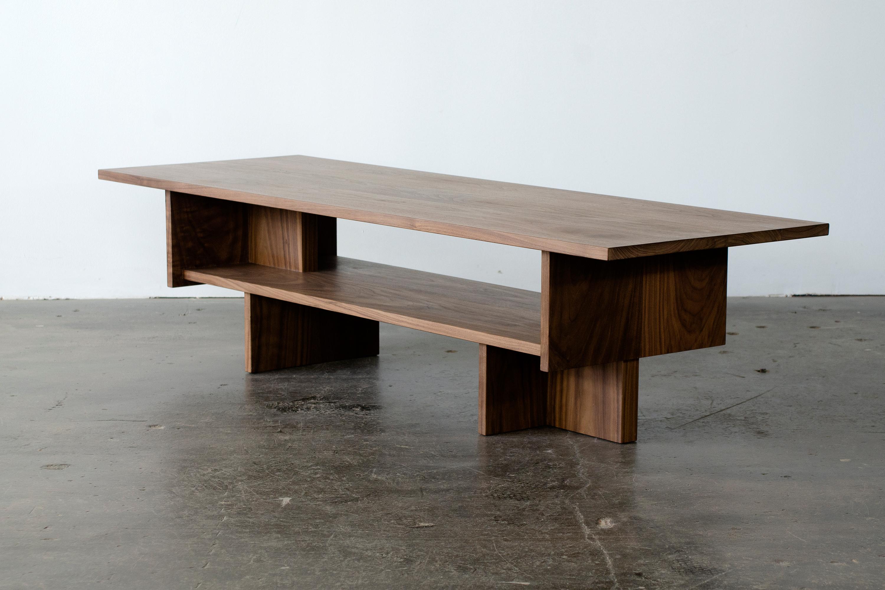 Wood Contemporary Coffee Table 