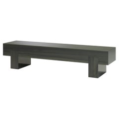 Contemporary Coffee Table 'Bimu' by LINTELOO, 120-40, Liquidambar Green Gloss