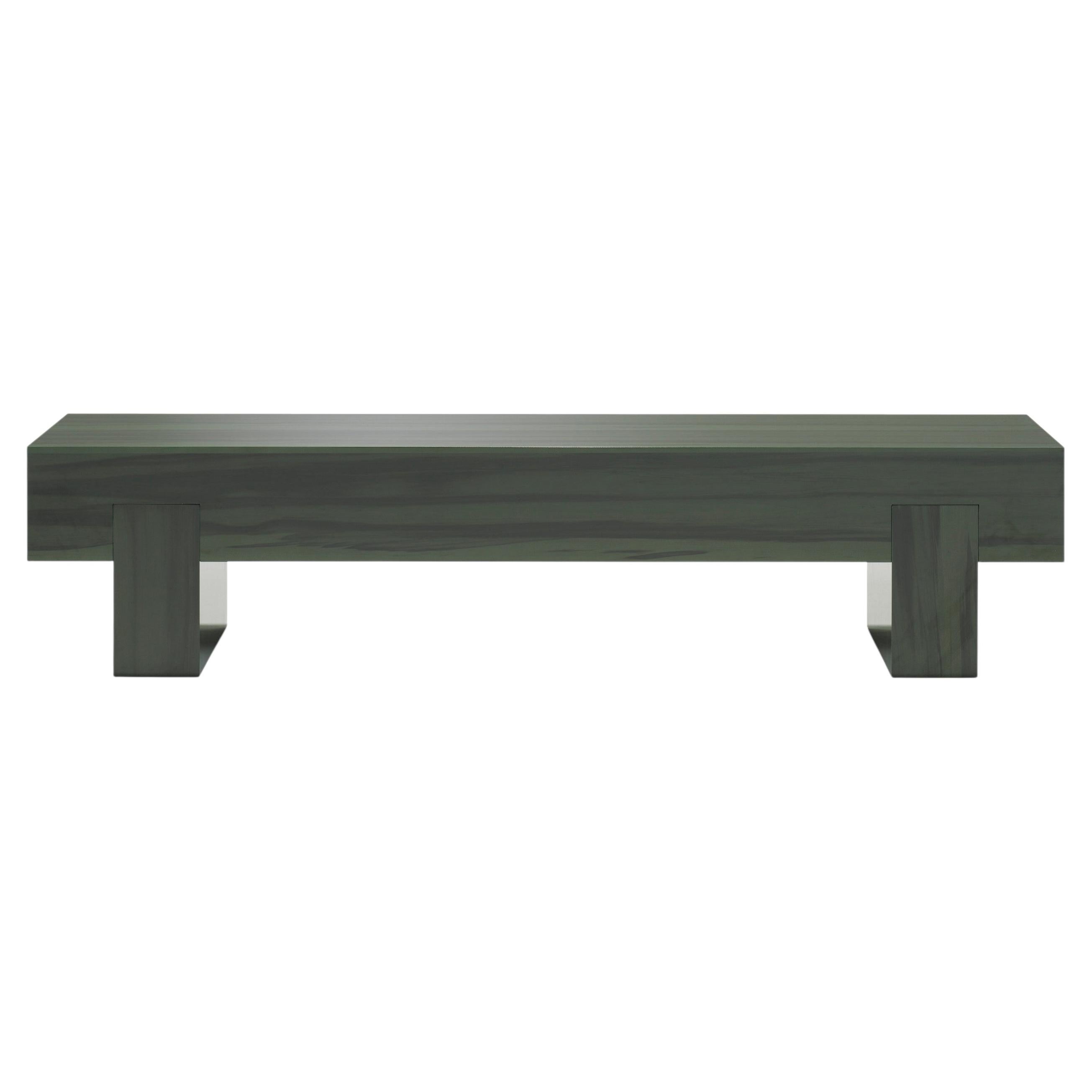 Moderner Couchtisch „Bimu“ von Linteloo, 120-40, Liquidambar-Grün matt im Angebot