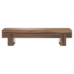 Contemporary Coffee Table 'Bimu' by LINTELOO, 120-40, Liquidambar Natural Gloss