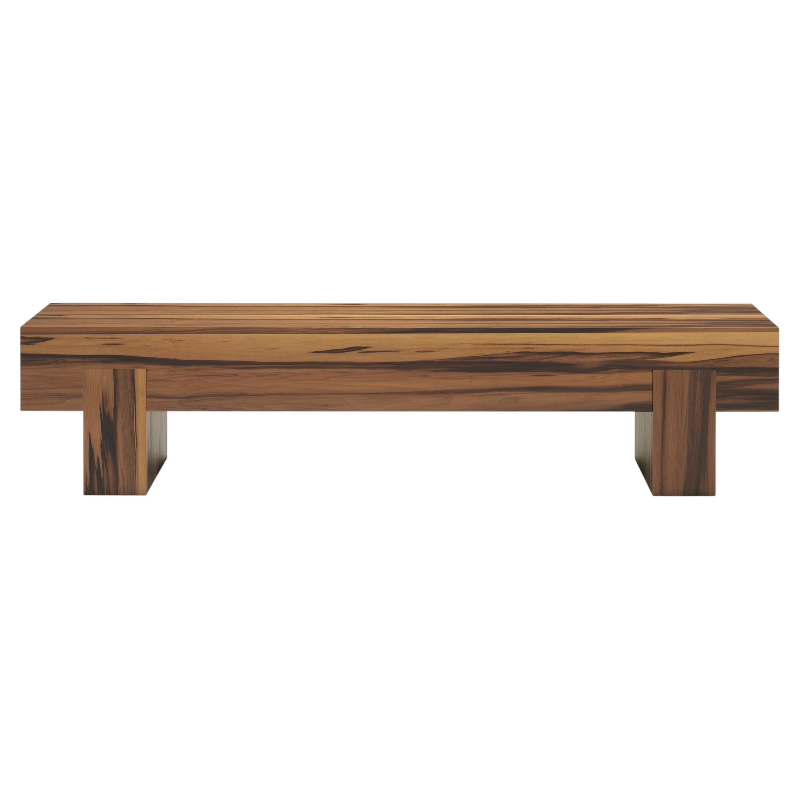 Table basse contemporaine « Bimu » de Linteloo, 120-40, Liquidambar naturel mat en vente