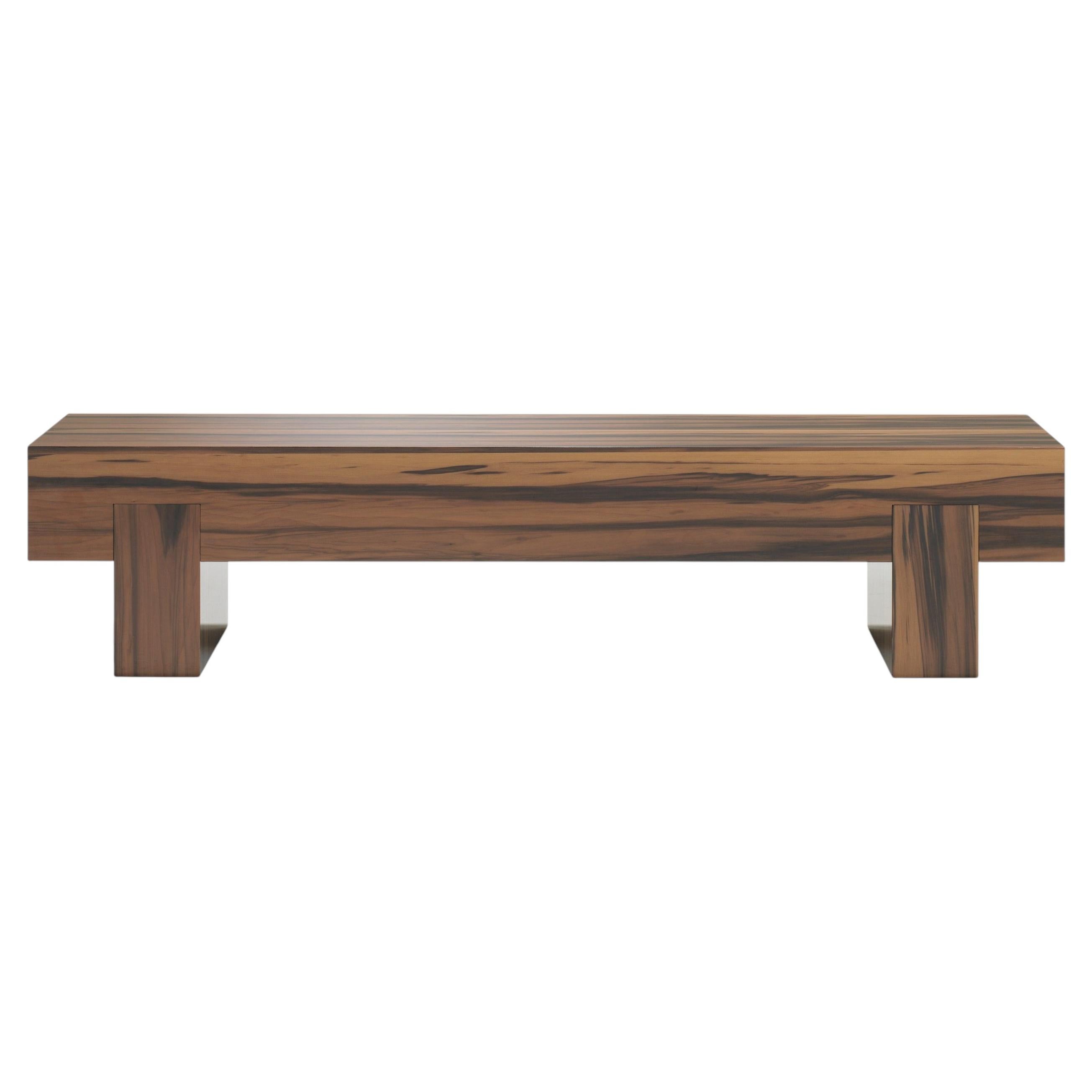 Contemporary Coffee Table 'Bimu' by LINTELOO, 180-40, Liquidambar Natural Gloss For Sale