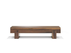 Contemporary Coffee Table 'Bimu' by LINTELOO, 180-40, Liquidambar Natural Matt