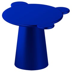 Contemporary Coffee Table Blue Donald Wood by Chapel Petrassi