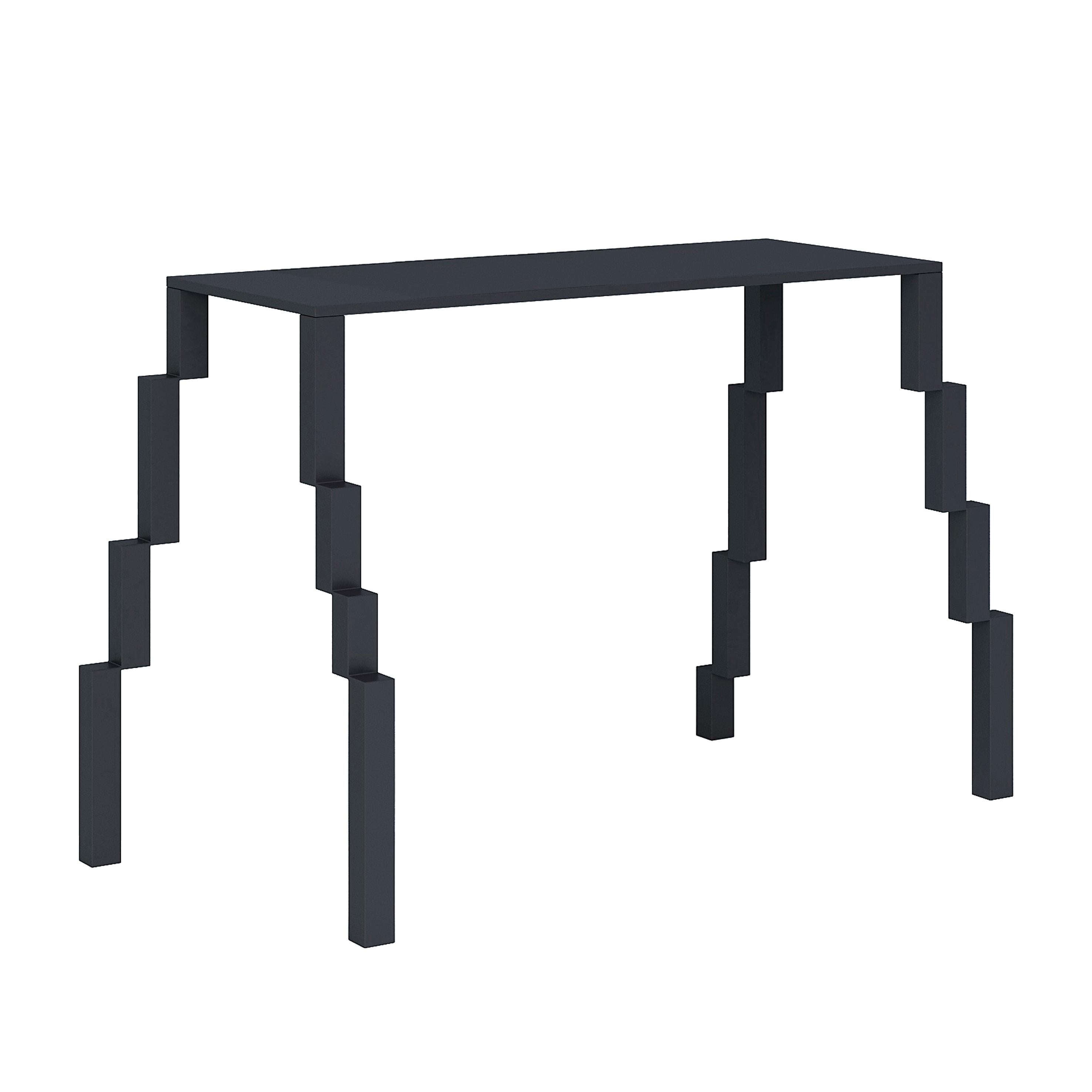Steel Contemporary Coffee Table 'Bug 3060' by Oitoproducts, Black For Sale