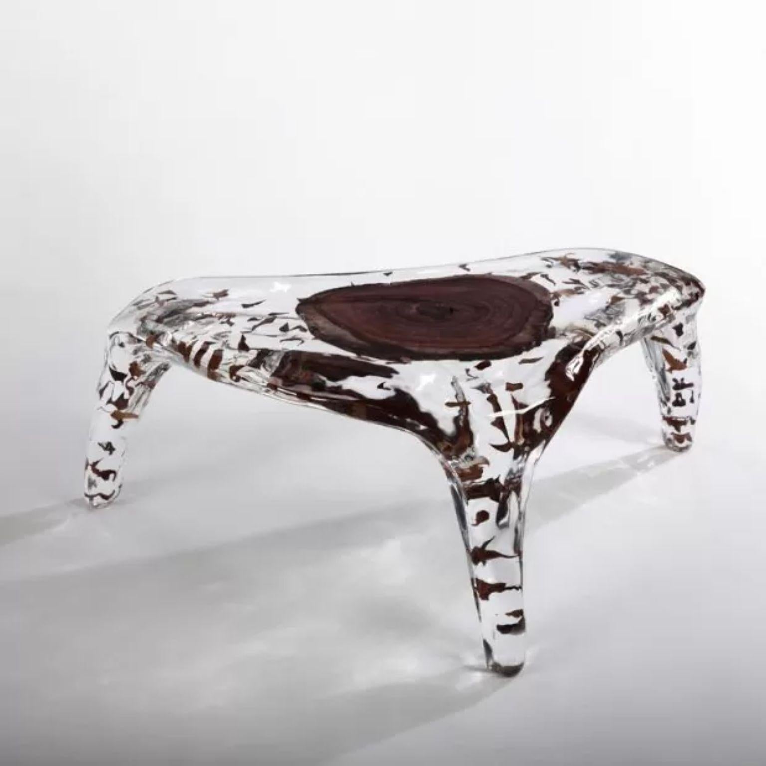 Contemporary Coffee Table by Dainte
One of a Kind.
Dimensions: D 60 x W 114.5 x H 42 cm.
Materials: Crystal and wood.

This coffee table is a marvel of superb craftsmanship and deserves to be the center of attention of any room. With a daring