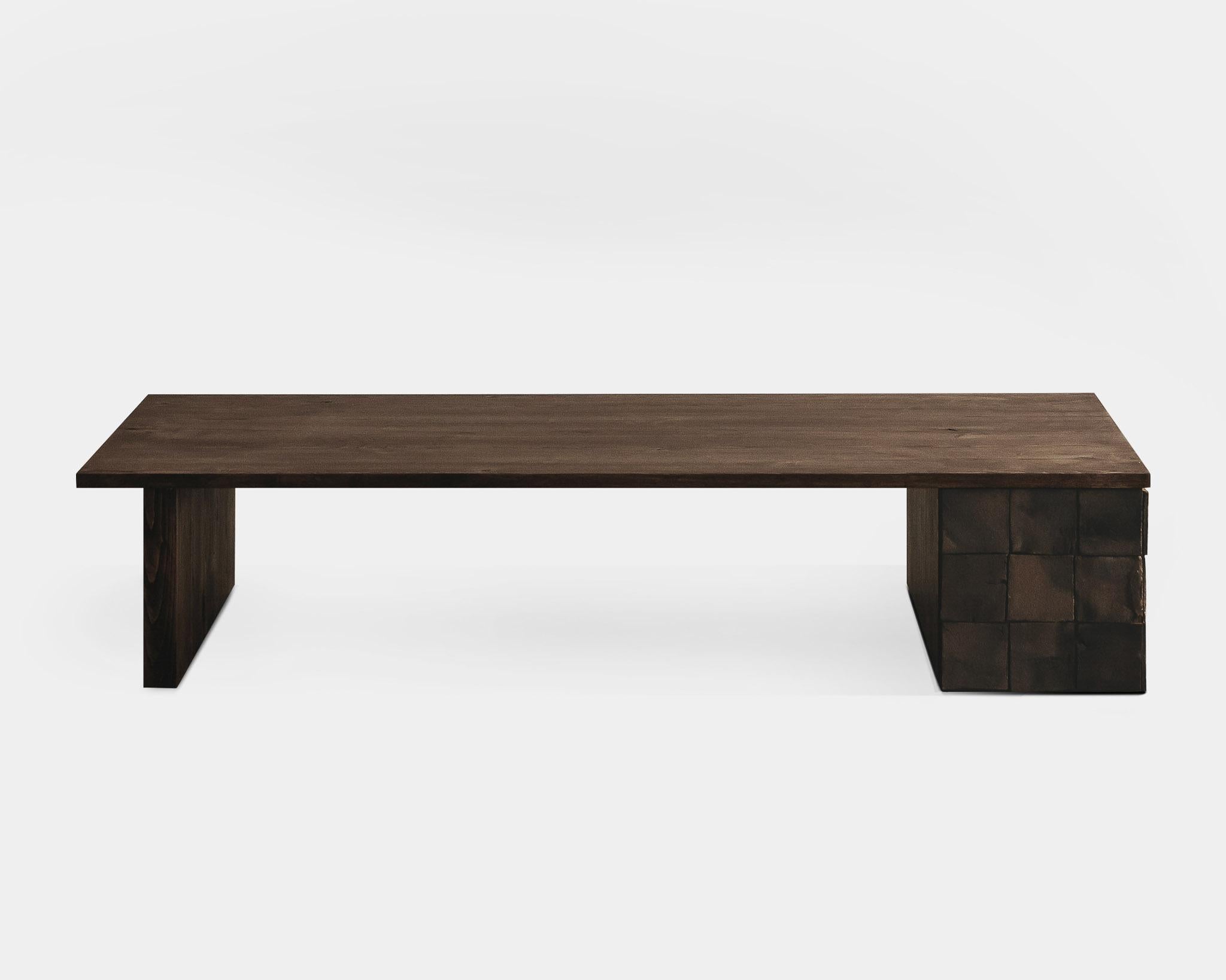Contemporary Couchtisch 'Cosmos' von Obstacles, Eiche massiv und Keramik (Spanisch) im Angebot