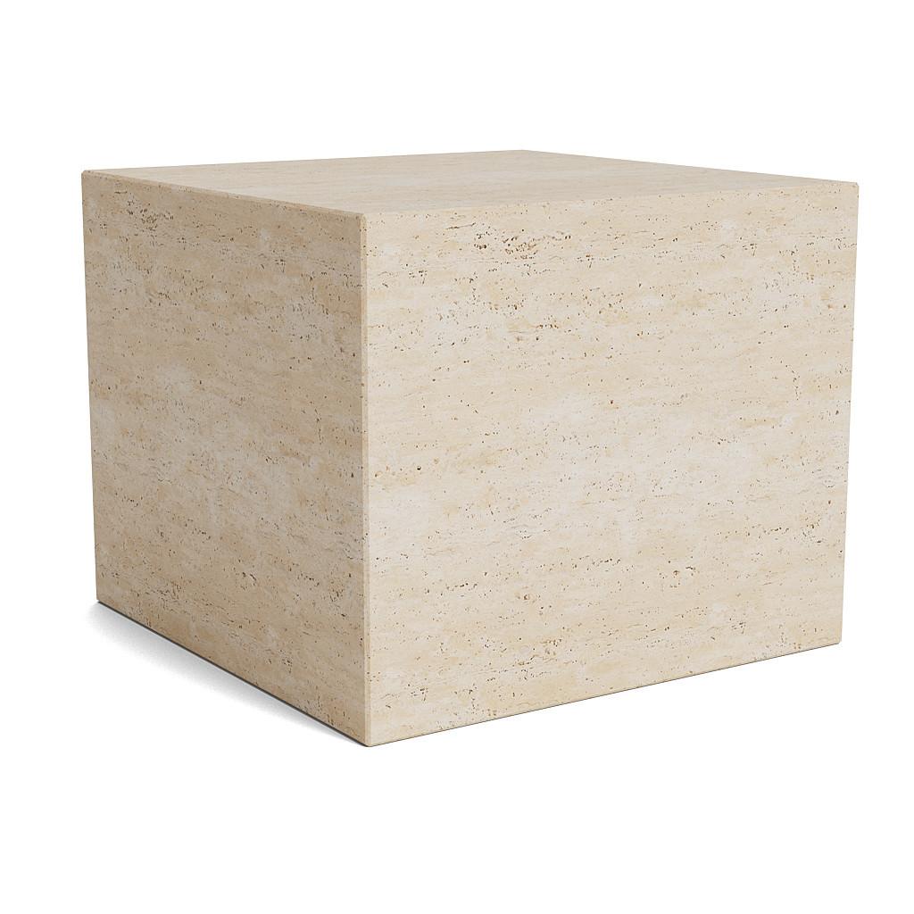 Contemporary Coffee Table 'Cubism' by Norr11, Large, Travertine For Sale 5