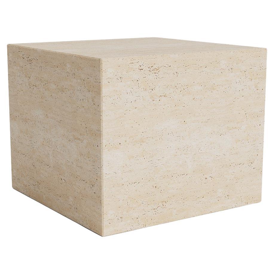Contemporary Coffee Table 'Cubism' by Norr11, Small, Travertine For Sale