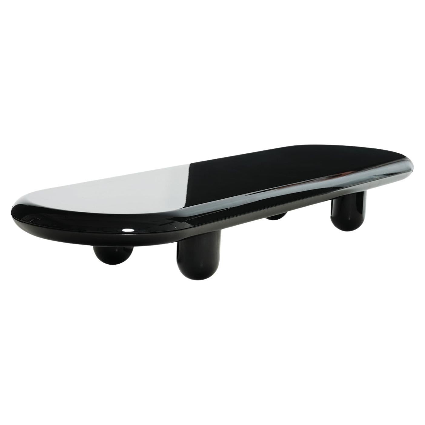 Contemporary Coffee Table 'Explorer' by Jaime Hayon, Black, 184 cm