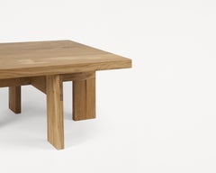 Zeitgenössischer Couchtisch 'Farmhouse' von FRAMA, Eiche Natur, quadratisch