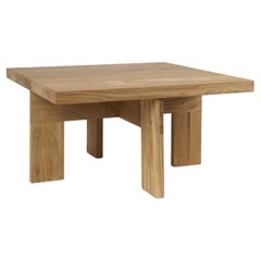 Zeitgenössischer Couchtisch 'Farmhouse' von FRAMA, Eiche Natur, quadratisch