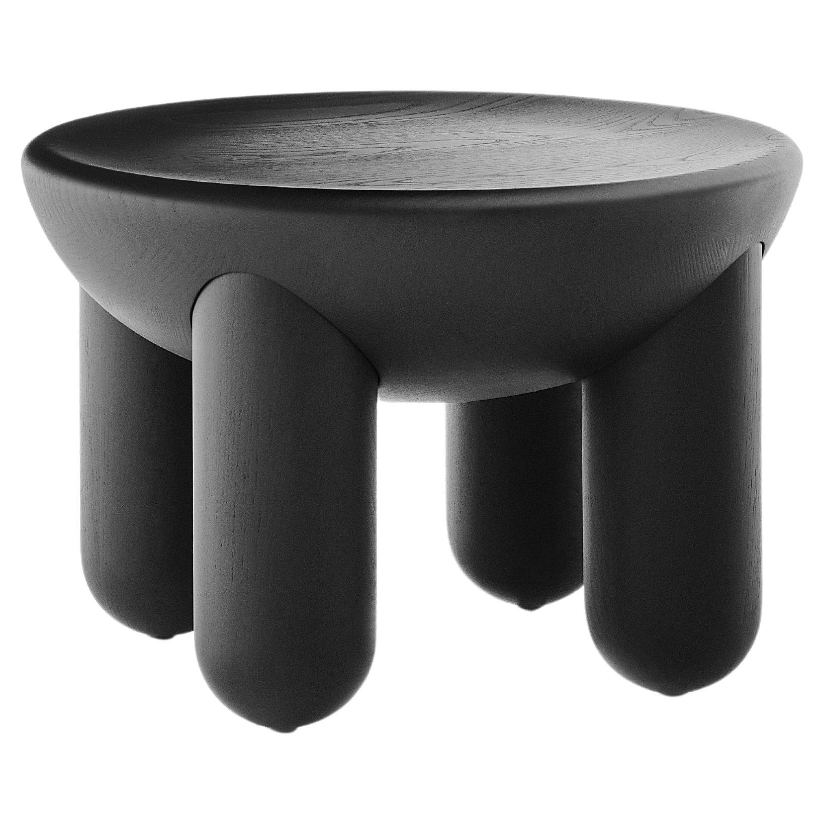 Contemporary Coffee Table 'Freyja 2' by Noom, Black Ashwood For Sale