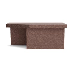 Contemporary Coffee Table 'Kern' by Monica Förster X Fogia, Brown Terracotta