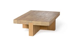 Contemporary Coffee Table 'Lowtide' by LINTELOO, 180-80, Rectangular, White Oak