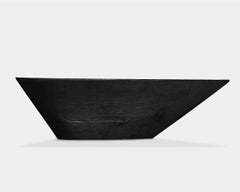 Contemporary Coffee Table 'Muna' in Burnt Wood by Carmworks, Customizable