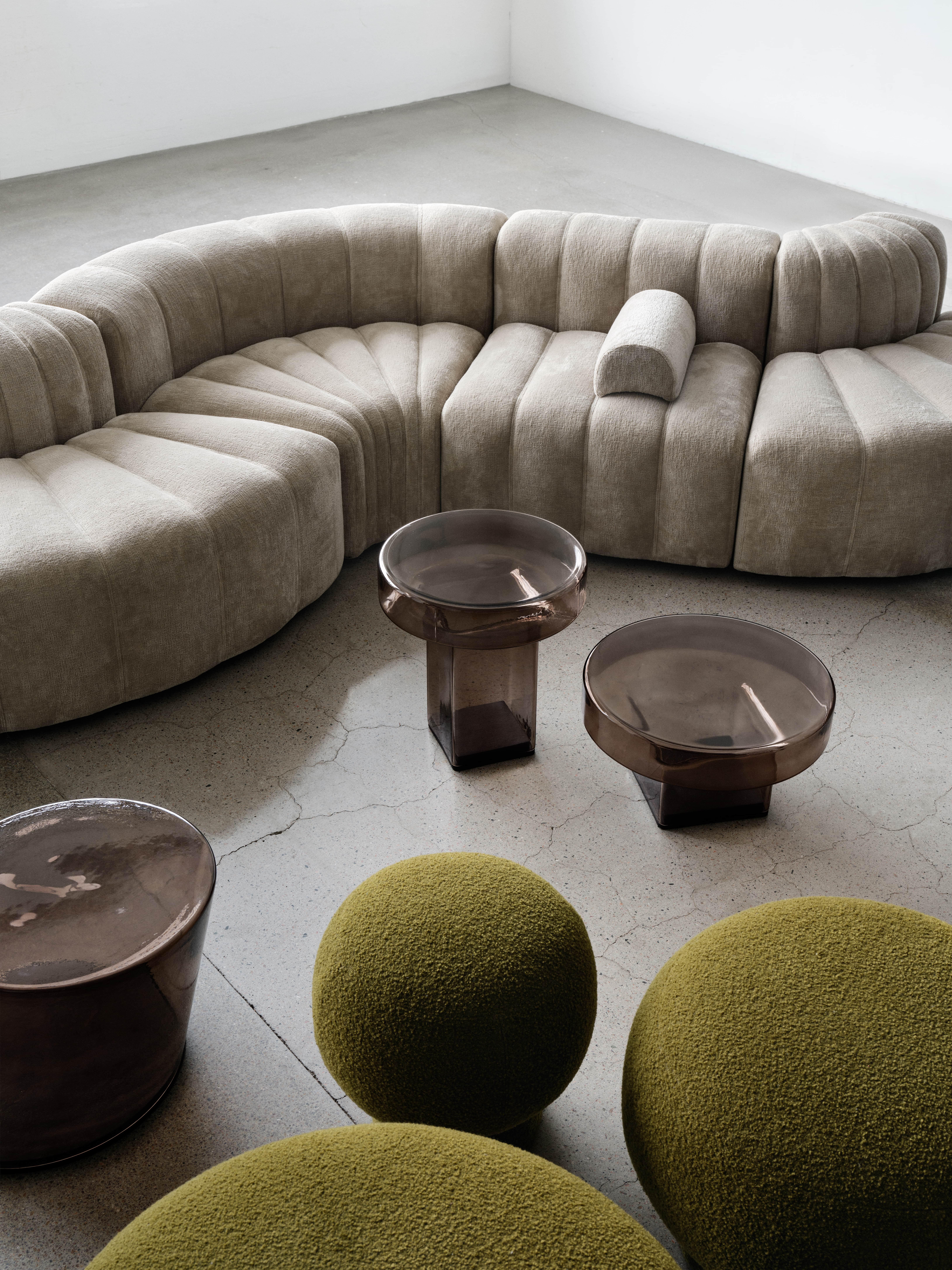 Contemporary Coffee Table 'Naked' by Norr11, Bottle Green For Sale 7