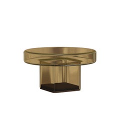 Tavolino da caffè contemporaneo 'Naked' di Norr11, vetro fumé