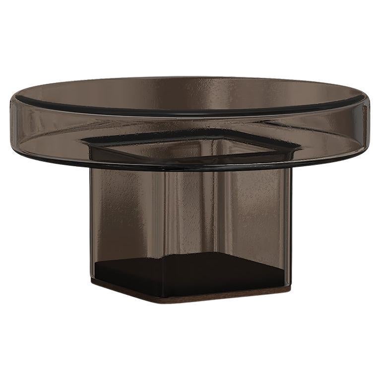 Contemporary Coffee Table 'Naked' by Norr11, Smoke Glass