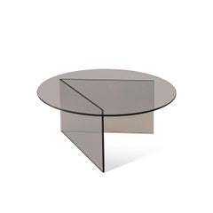 Contemporary Coffee Table 'Pond' Clear Glass