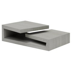 Contemporary Coffee Table 'San' by LINTELOO, Clay Green Oak
