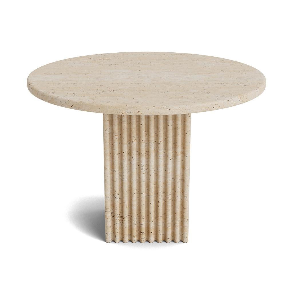 Contemporary Couchtisch 'SOHO' von Norr11, Grauer Travertin im Angebot 6