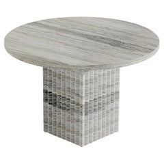 Contemporary Couchtisch 'SOHO' von Norr11, Grauer Travertin