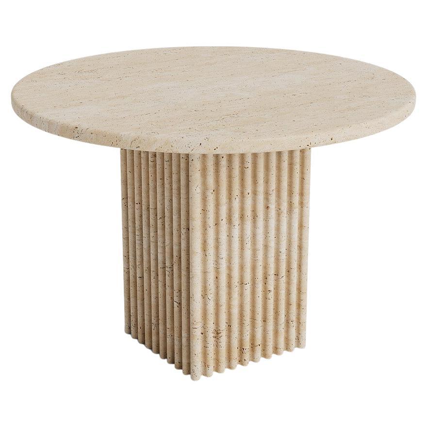 Contemporary Coffee Table 'SOHO' by Norr11, Low, Travertine