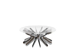 Contemporary Coffee Table 'Steel in Rotation No. 1' by Zieta, Small, Copper
