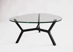 Contemporary Coffee Table "Stick" Three Legs in Black by Casey Lurie Studio