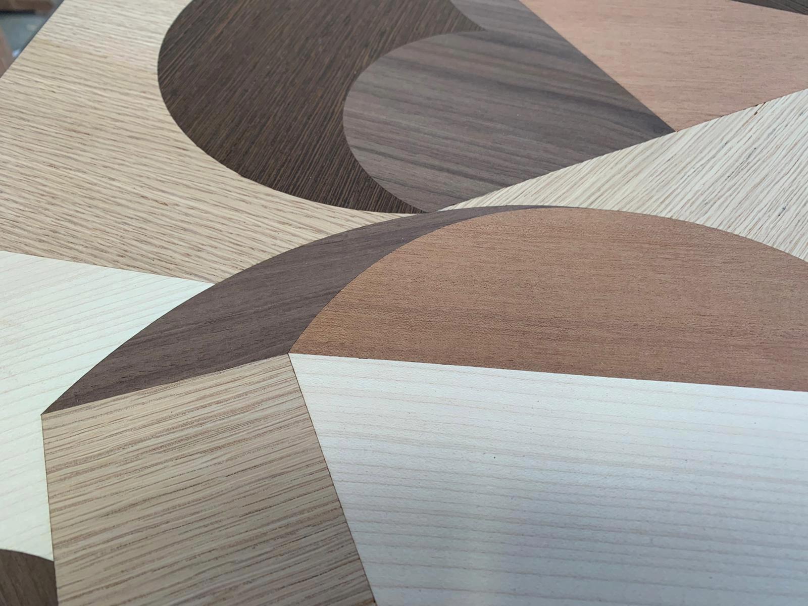 Contemporary Coffee Table Marzia Boaglio Living Room Coffee Table Walnut Wood Brown For Sale 6