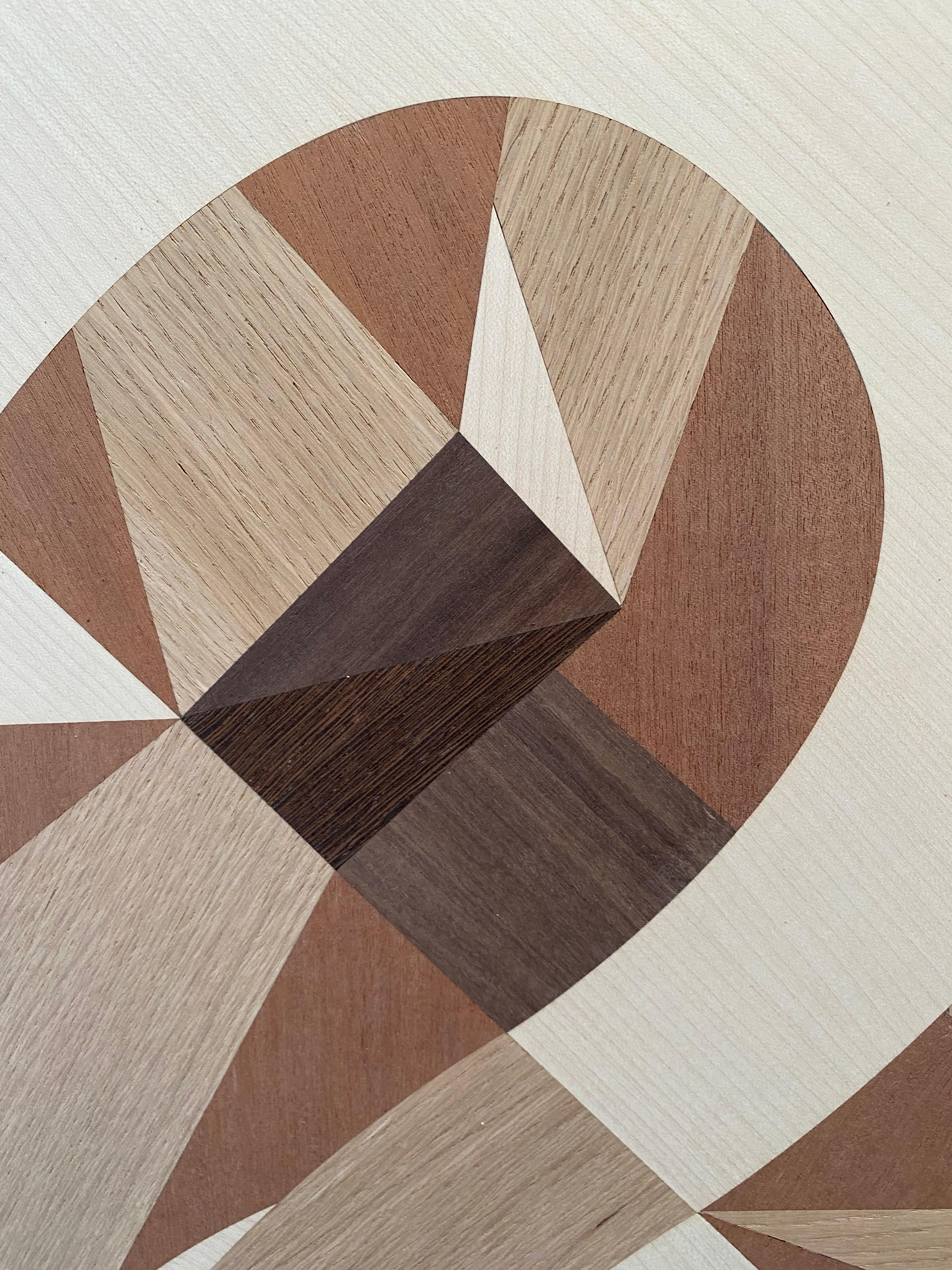 Contemporain Table basse contemporaine Marzia Boaglio Table basse en bois de noyer Marron en vente