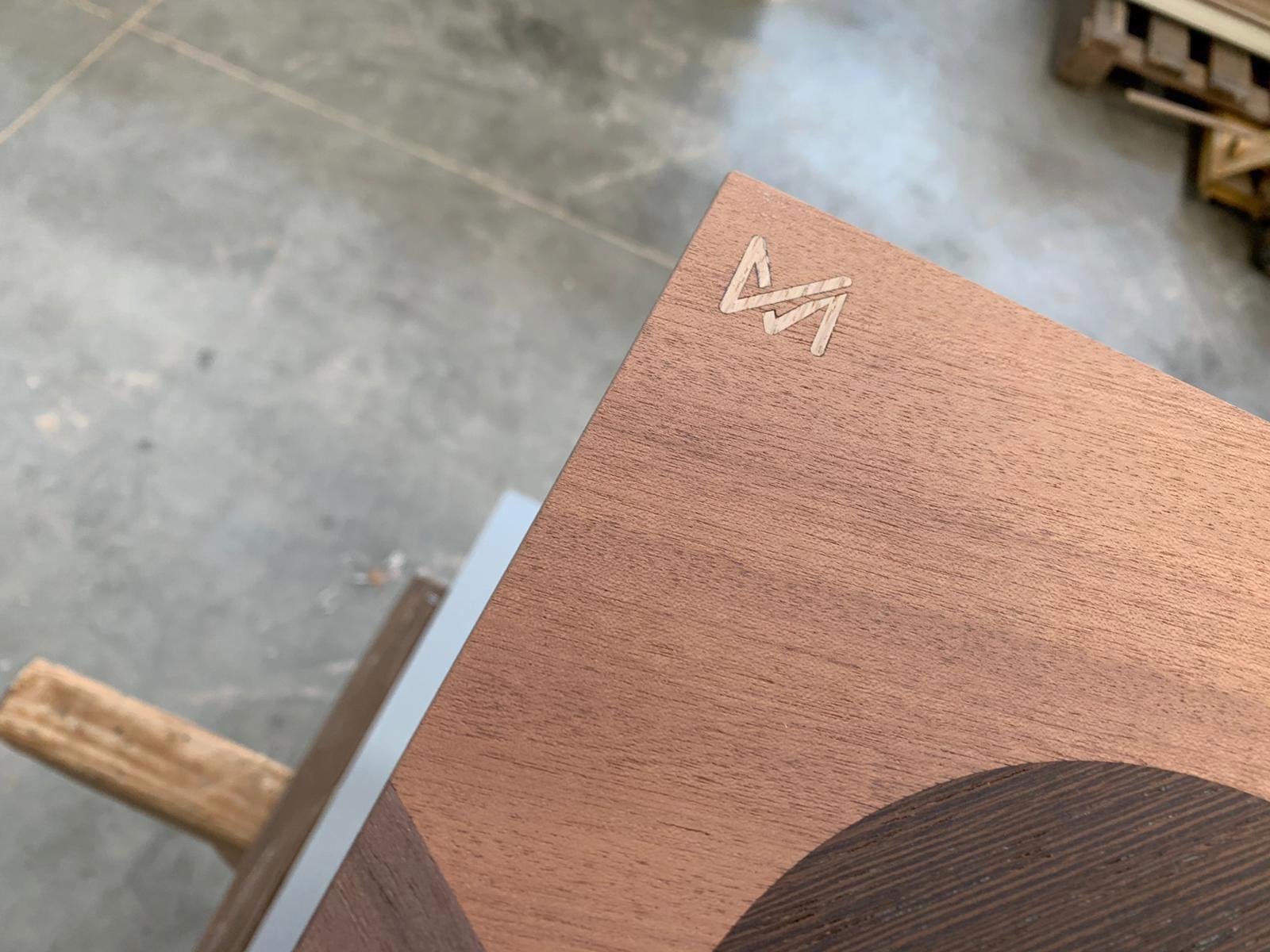 Contemporary Coffee Table Marzia Boaglio Living Room Coffee Table Walnut Wood Brown For Sale 2