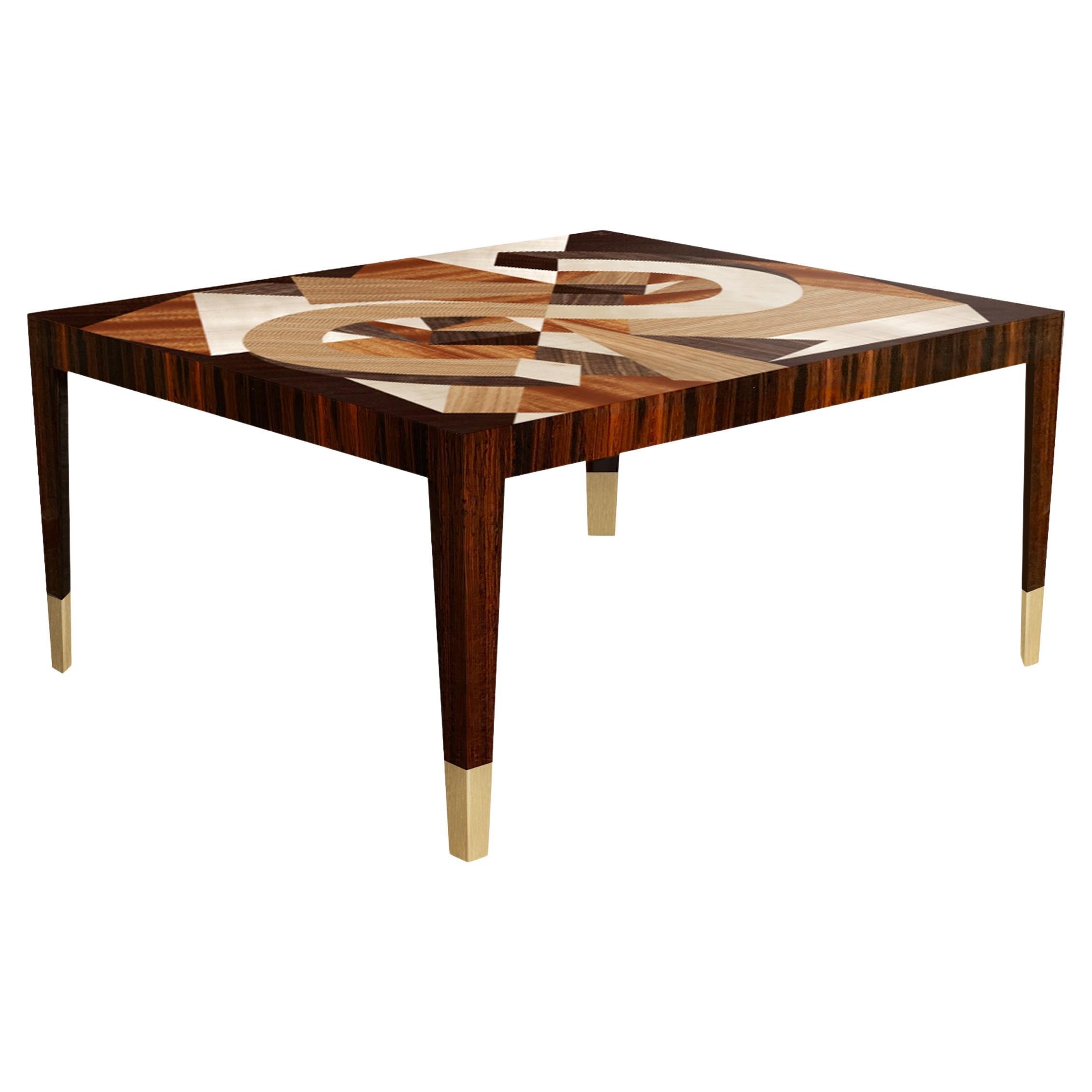 Contemporary Coffee Table Marzia Boaglio Living Room Coffee Table Walnut Wood Brown