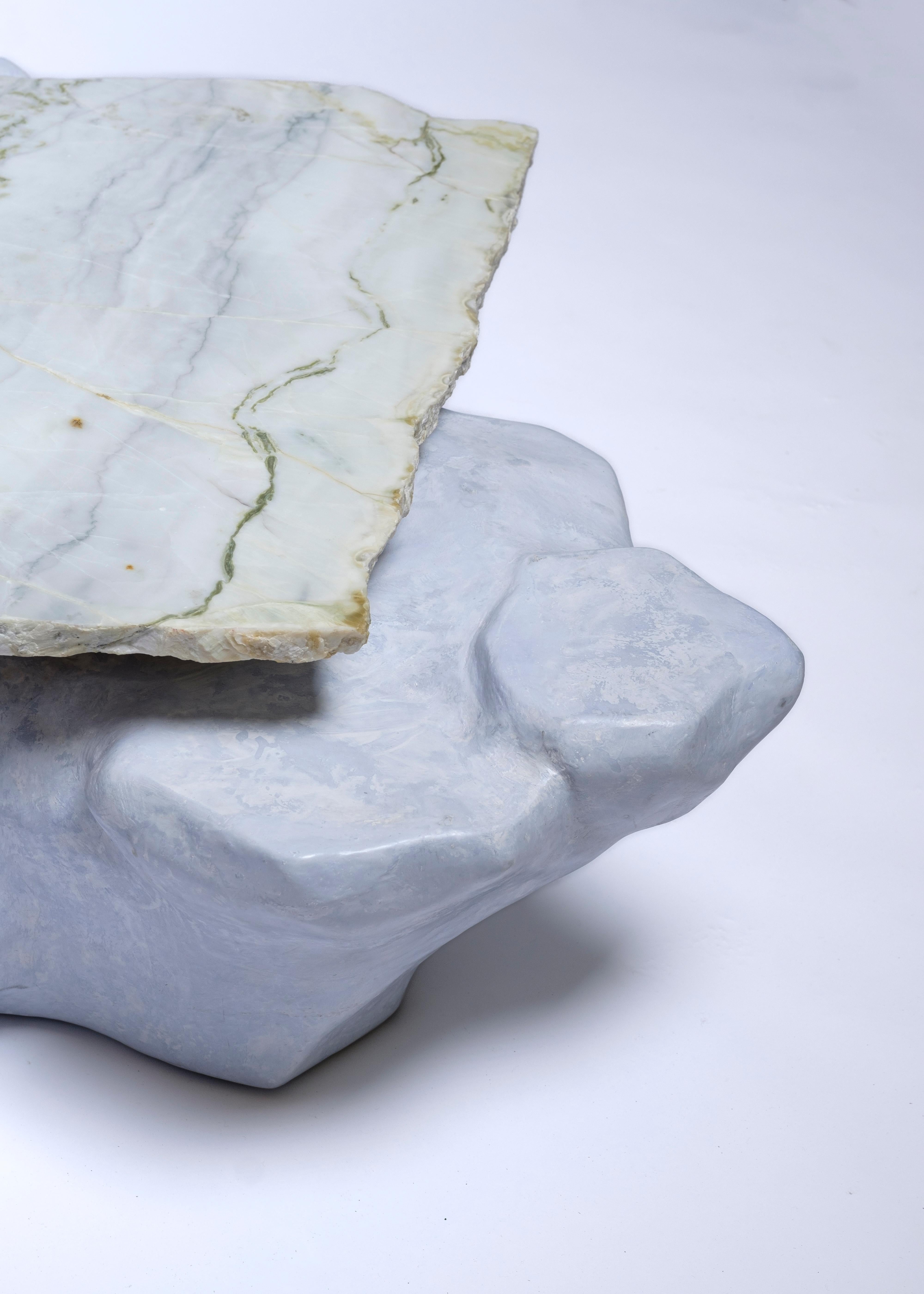 Dutch Contemporary Coffee Table with Marble, Studio Gert Wessels For Sale