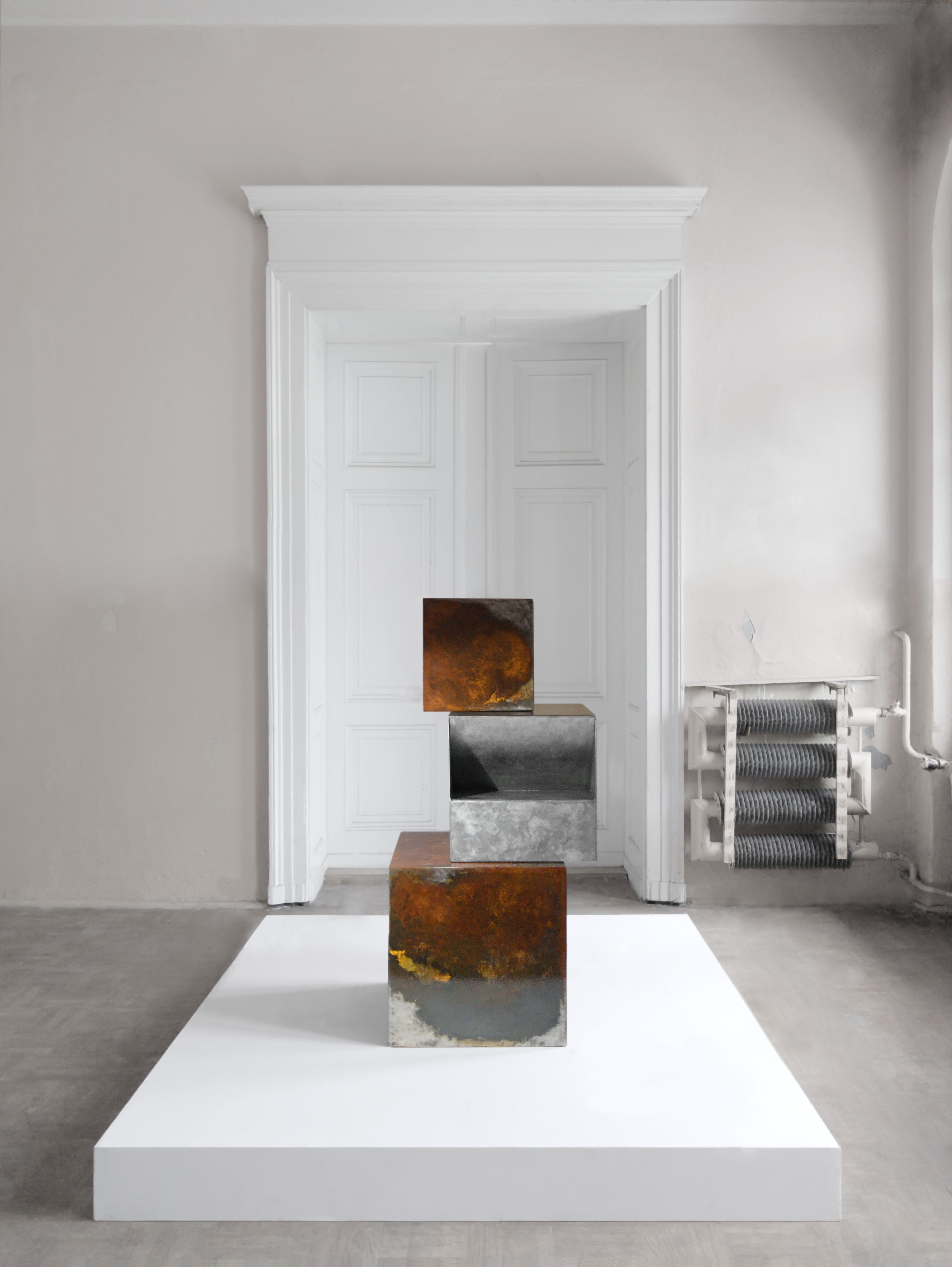 Contemporary Coffee Tables by Baker Street Boys, Raw Steel, Hand-Crafted Rust In New Condition For Sale In London, GB