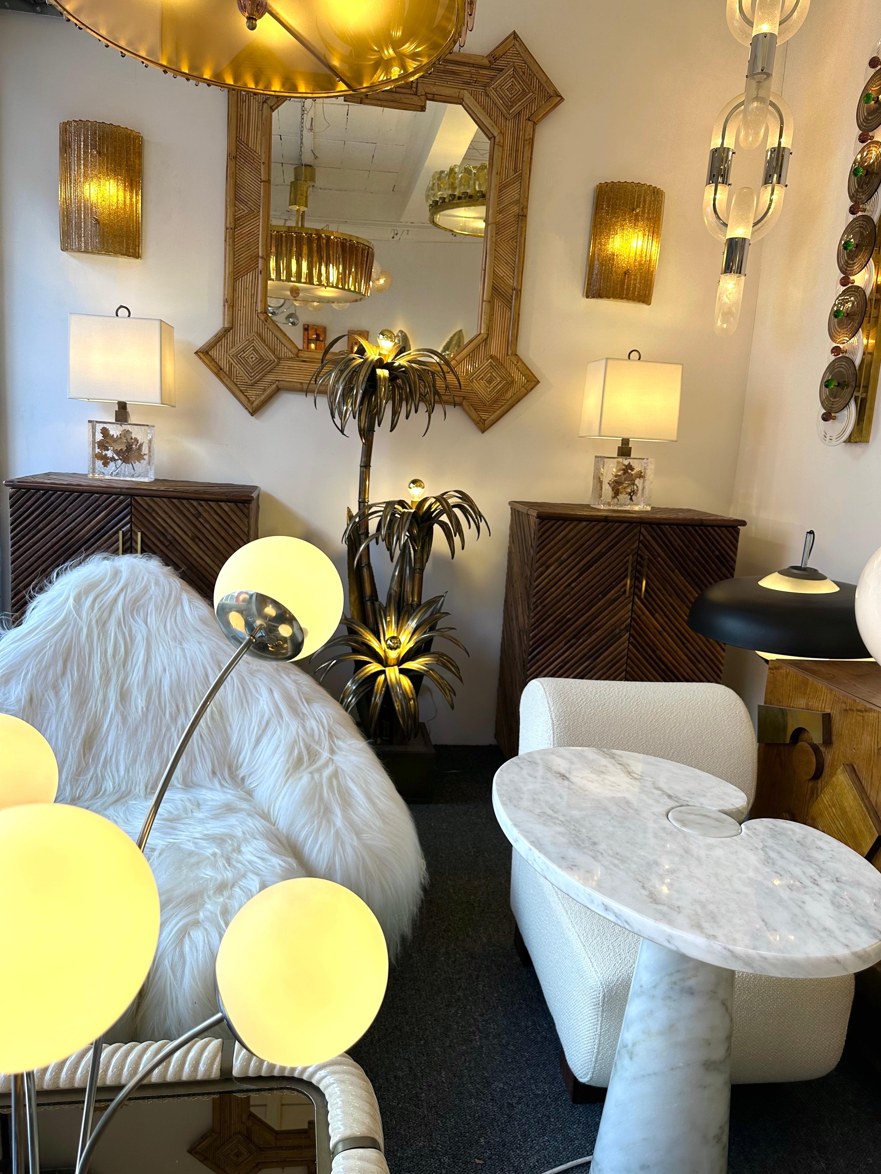 Lámpara contemporánea de cristal de Murano y latón Cola Gold Leaf Granita, Italia en venta 3