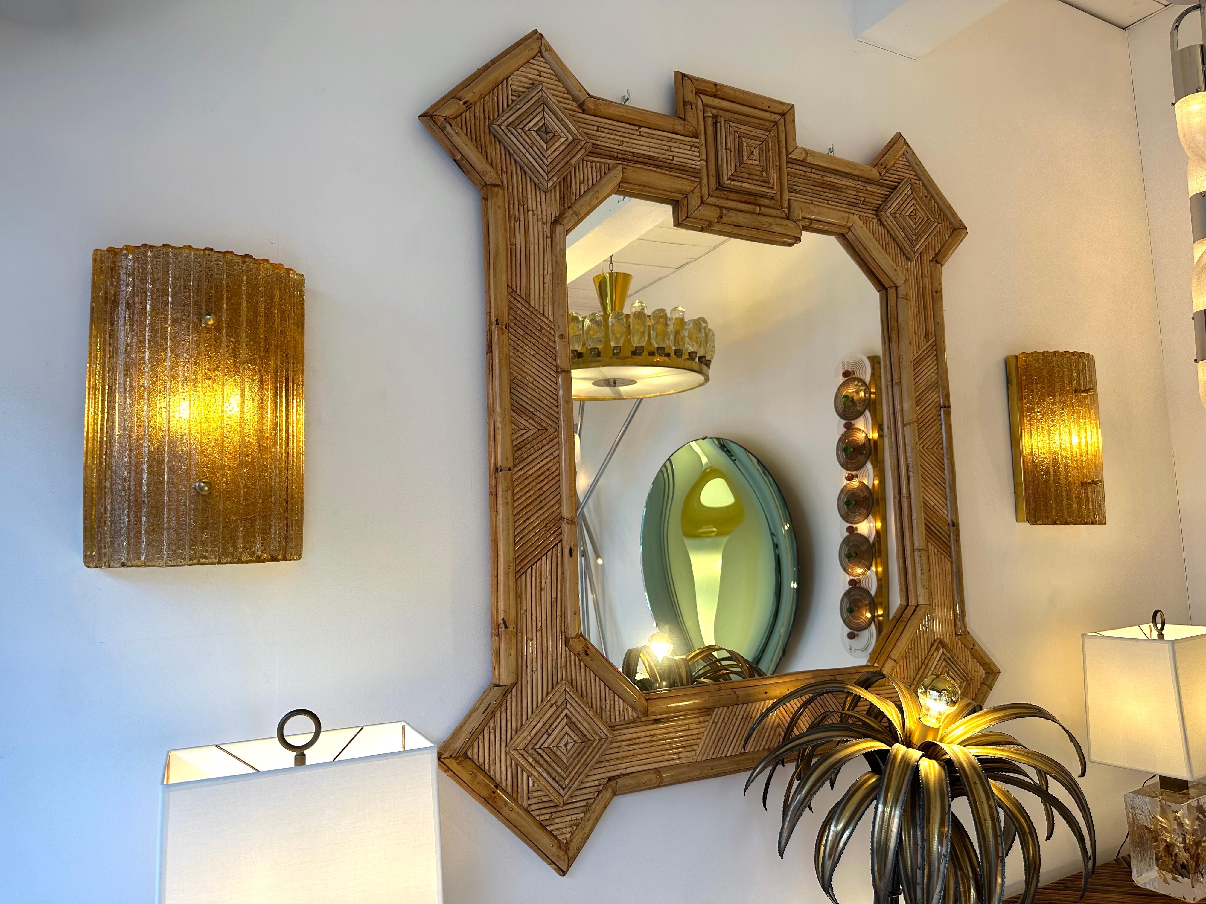 Lámpara contemporánea de cristal de Murano y latón Cola Gold Leaf Granita, Italia en venta 5