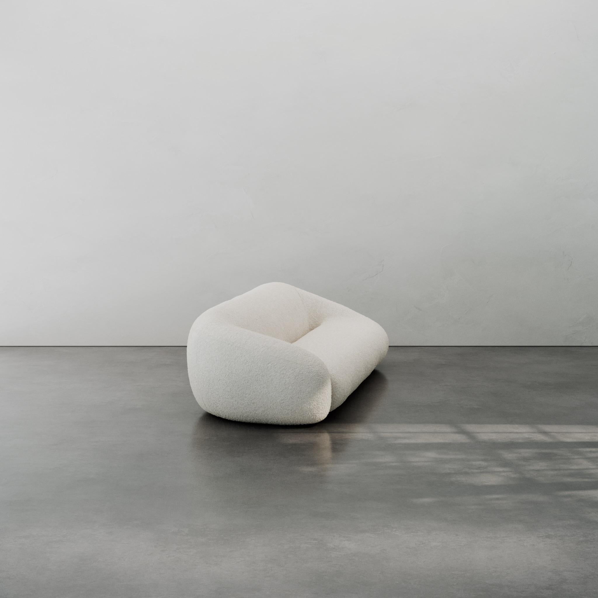 Contemporary Colar 3-Sitzer Sofa mit weicher Form (Handgefertigt) im Angebot