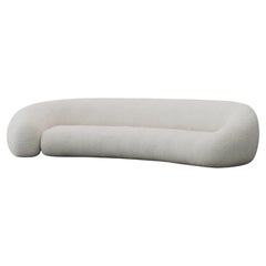 Contemporary Colar curved 3 seater sofa with soft shape