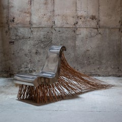 Chaise longue contemporaine de collection / Sculpture de sol, SIE29 par Paweł Grunert