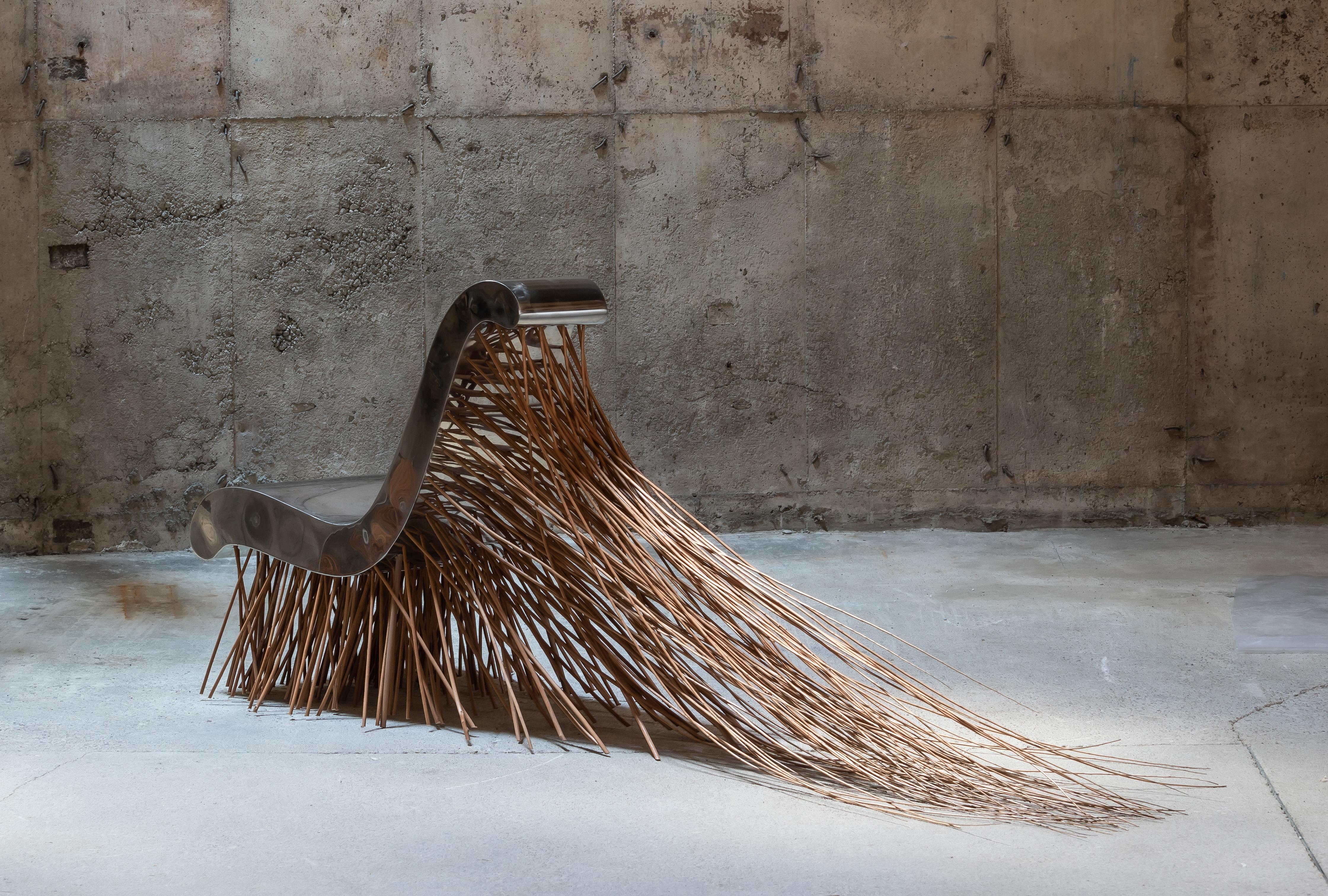 Chaise longue / escultura de suelo contemporánea de colección, SIE29 de Paweł Grunert Polaco en venta