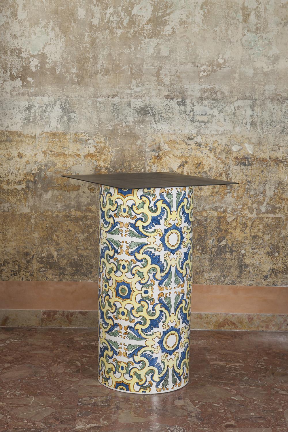 Other Contemporary Colonna Maiolica Table For Sale