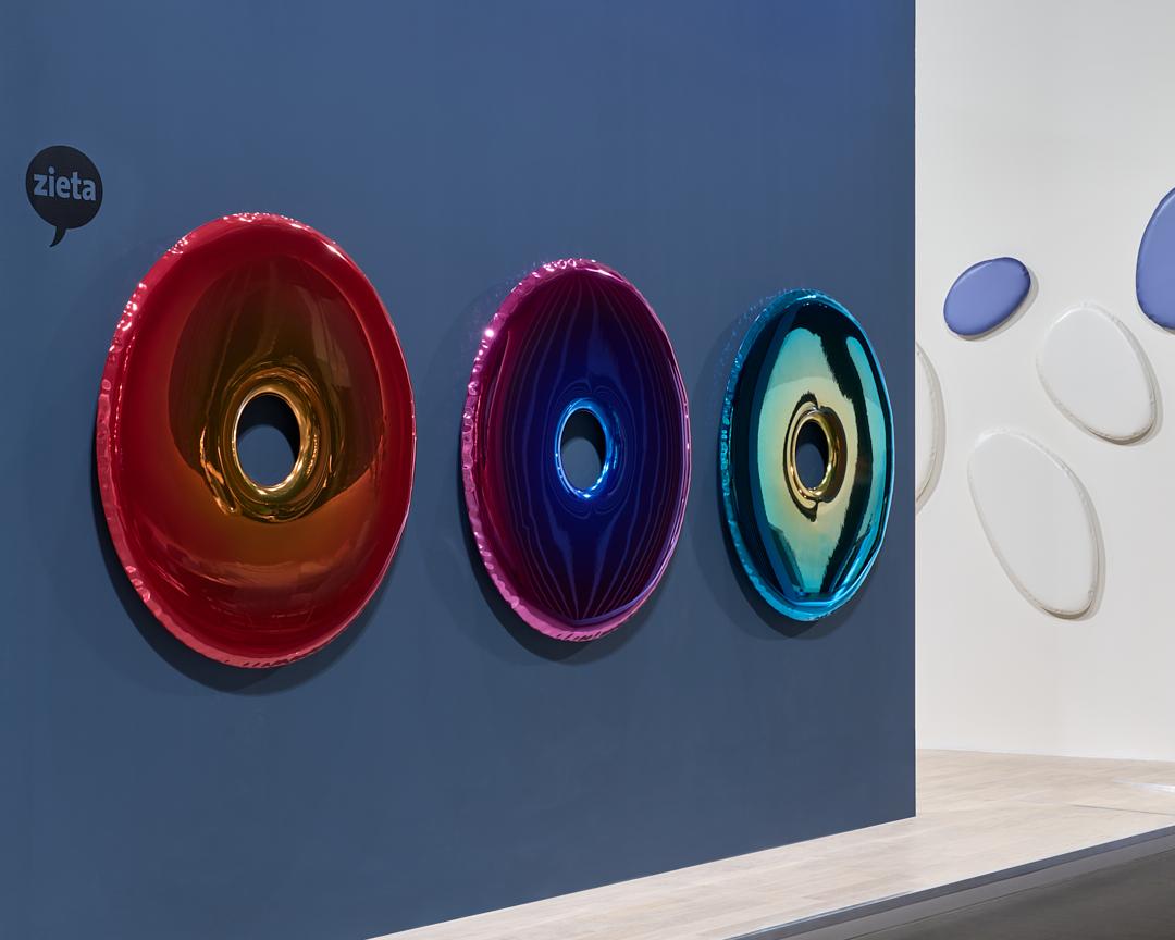 Espejo de color contemporáneo 'Rondo 120' Helix Nebula TS by Zieta en venta 1