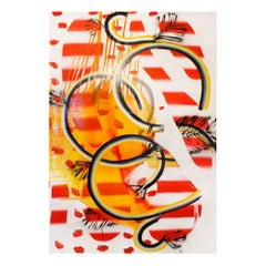 Contemporary Colorful Artwork "Bucles '17' by Felicidad Moreno, 2001