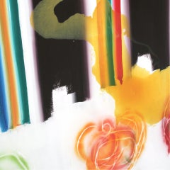Œuvre d'art contemporaine colorée "Nidos" de Felicidad Moreno