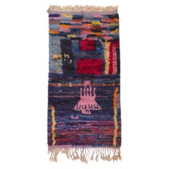 Tappeto marocchino Beni Ourain, contemporaneo e colorato, realizzato da Berber Tribes of Morocco